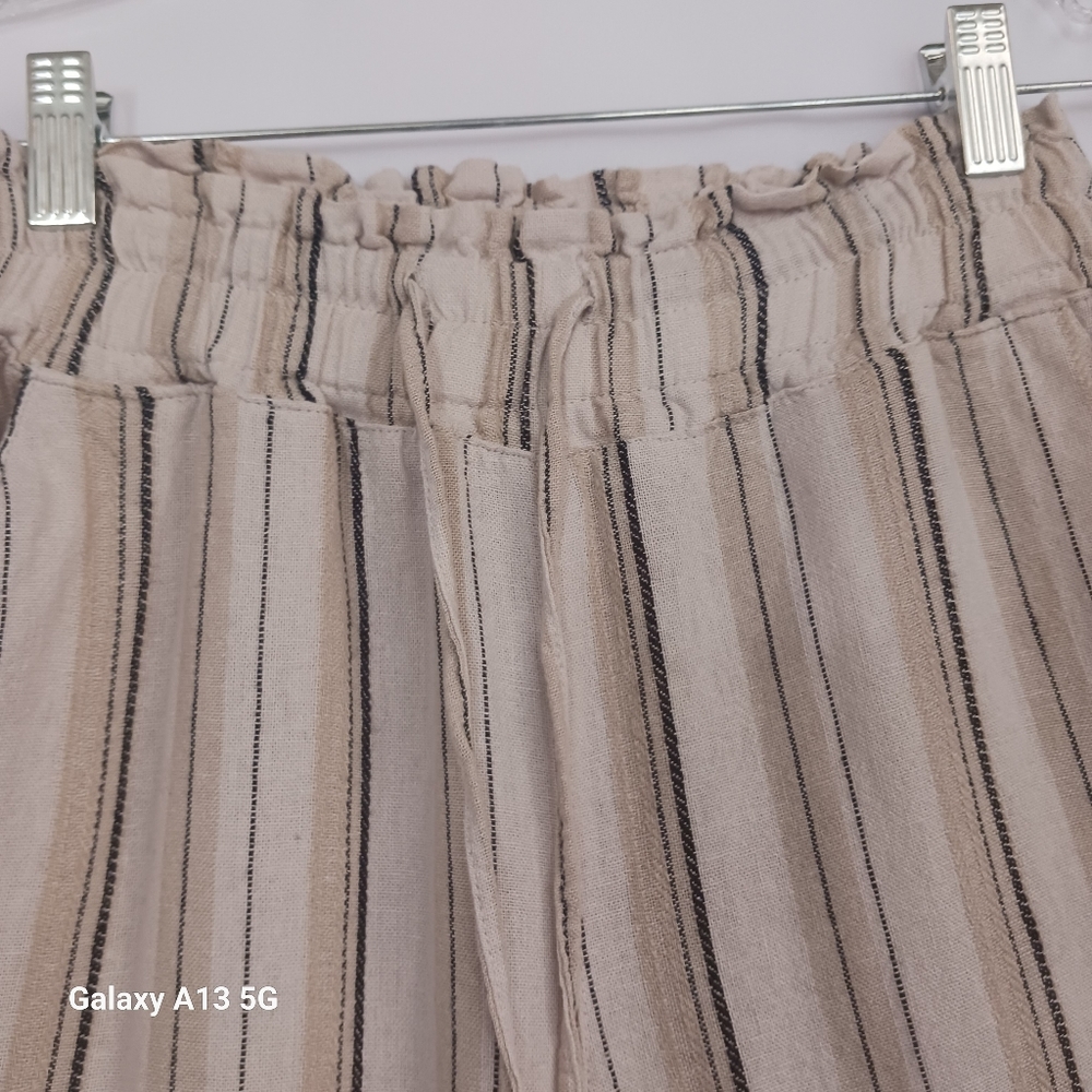 Love Tree Women's Striped Linen Blend Pants Sz M - Picture 8 of 10